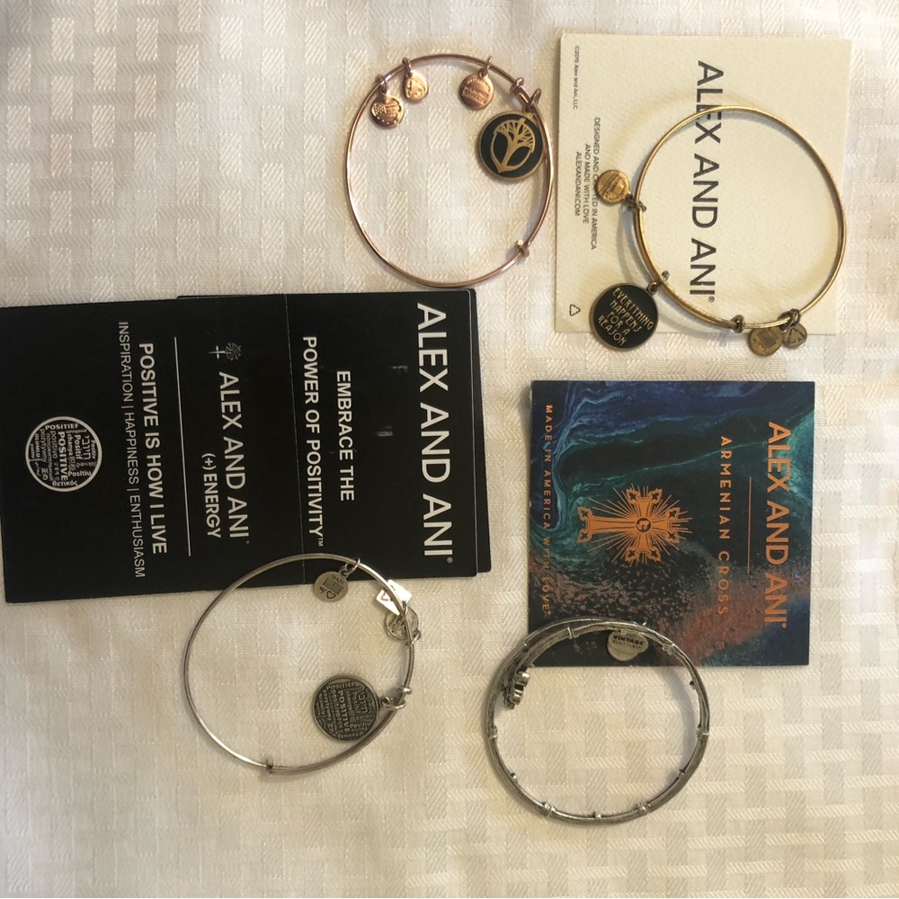 Alex and Ani Silver Armenian Cross Bracelet